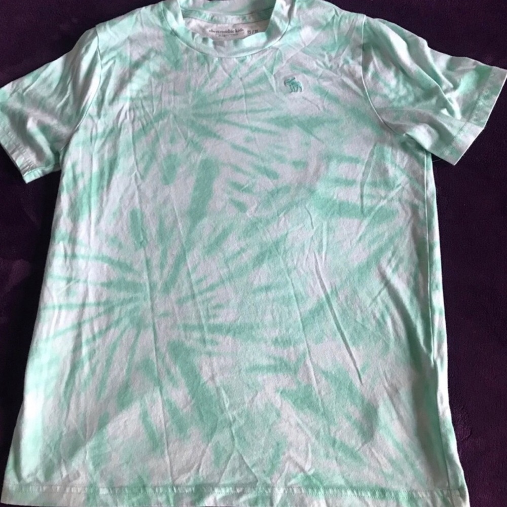 Abercrombie Kids Mint Tie-Dye Short Sleeve Tee Size 15/16